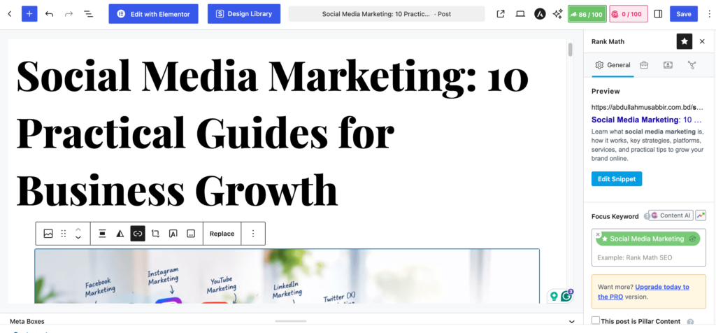 Google post SEO
